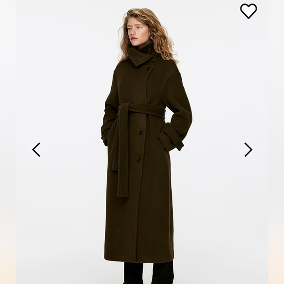 NWT Arket Oversized Belted Wool Trench Coat Size 0 - Picture 3 of 8